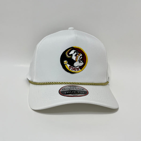 Josh S’ Florida State Seminoles White with Gold Imperial Rope Hat Snapback
