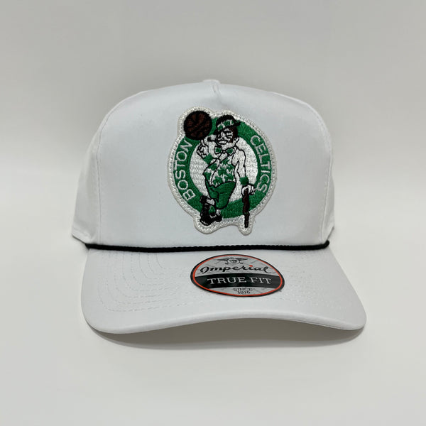 Josh S’ Boston Celtics White with Black Imperial Rope Hat Snapback