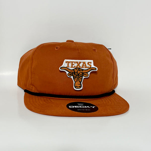University of Texas UT Longhorns Burnt Orange and Black Rope Hat Snapback