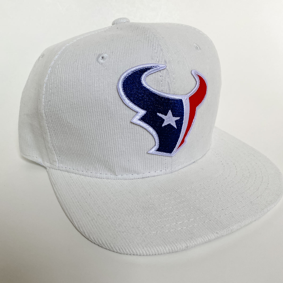 Houston Texans White Corduroy Snapback – JonnyCaps