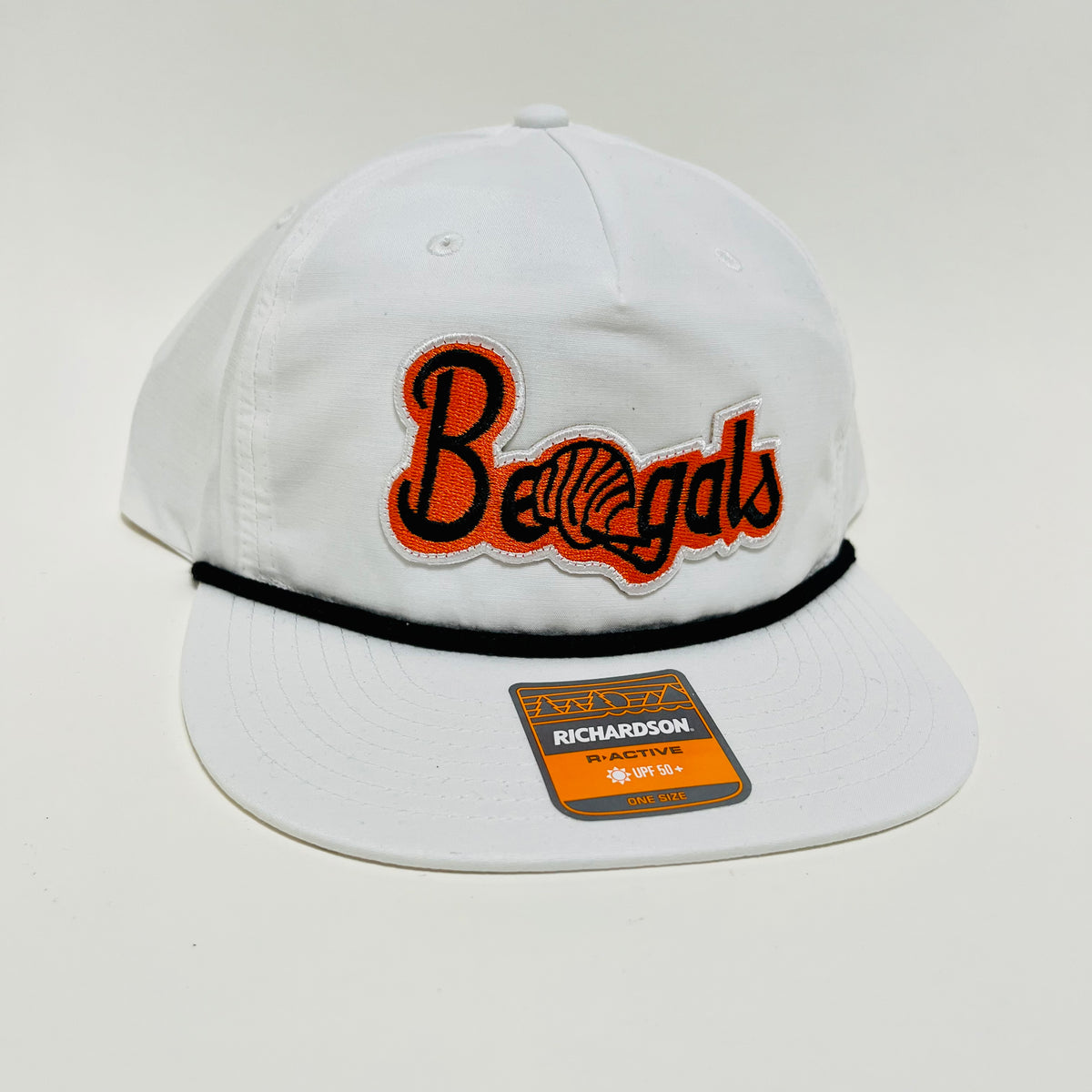 Bengals & Bandits Richardson Foam Trucker Rope Snapback Hat - White /