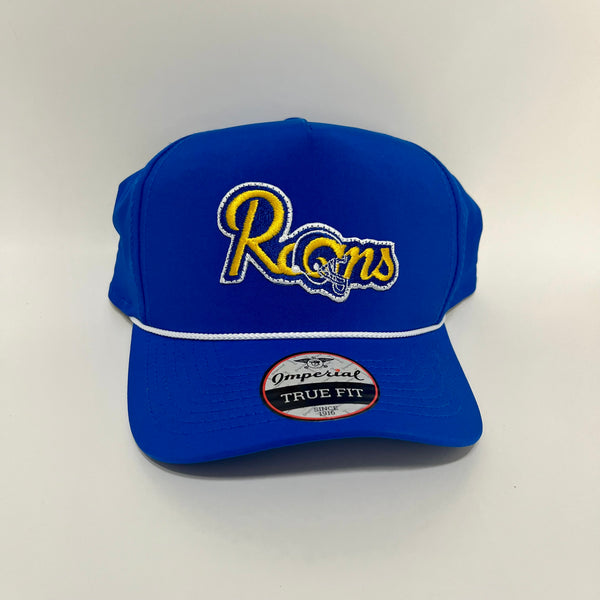 Miller F’s Los Angeles Rams Blue and White Imperial Rope Hat Snapback