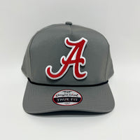 Hinton O’s Alabama Crimson Tide Gray and Black Imperial Rope Hat Snapback