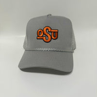 Dereck O’s Oklahoma State Cowboys Gray on Gray Rope Hat Snapback