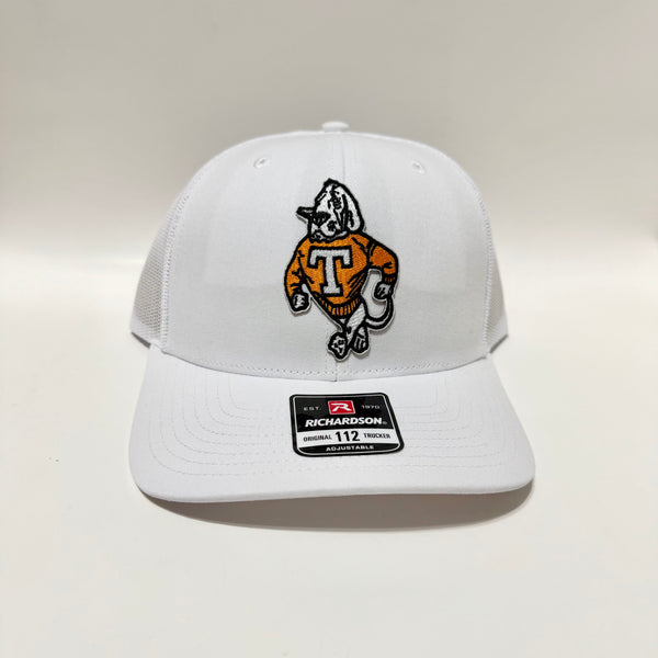 John P’s Tennessee Volunteers White on White Richardson Trucker Snapback