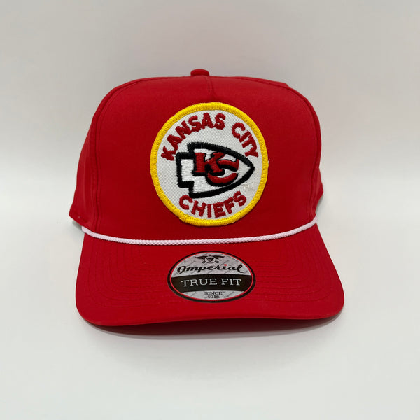 Jerry O’s Kansas City Chiefs Red and White Imperial Rope Hat Snapback