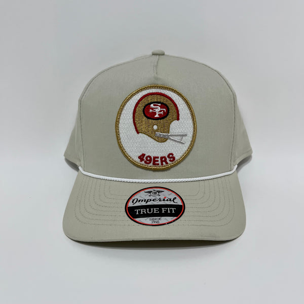 Steve B’s San Francisco 49ers Tan and White Imperial Rope Hat Snapback