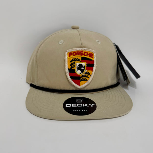 Robert C’s Porsche Tan and Black Rope Hat Snapback