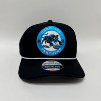 Jared B’s Carolina Panthers Black with White Rope Imperial Rope Hat Snapback