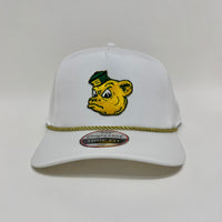 Baylor Bears Sailor Bear Imperial White and Gold Rope Snapback