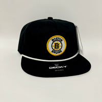 Chelsea’s Boston Bruins Black and White Rope Hat Snapback