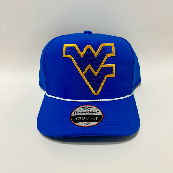 Jared B’s West Virginia Mountaineers Imperial Blue with White Rope Hat Snapback