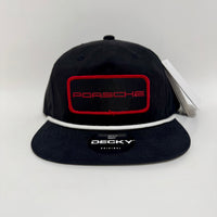 Robert C’s Porsche Black and White Rope Hat Snapback