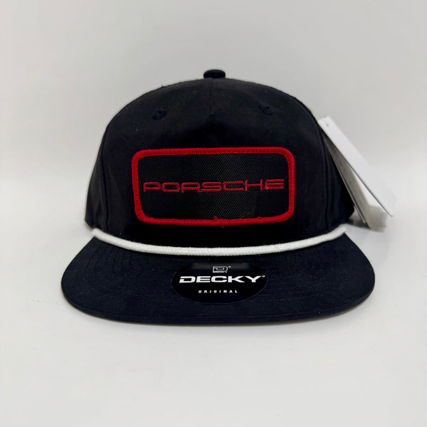Robert C’s Porsche Black and White Rope Hat Snapback