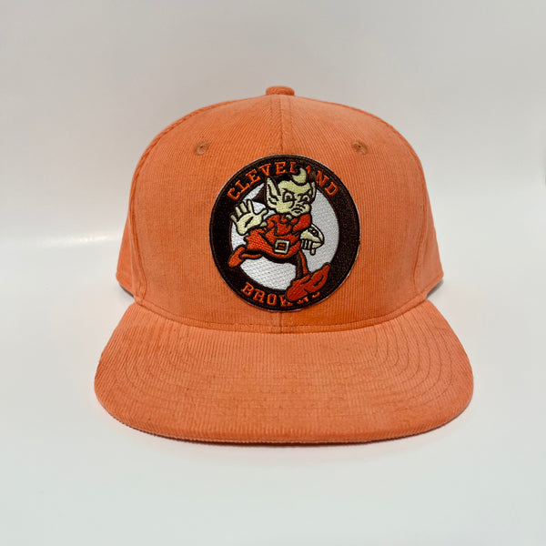 Cleveland Browns Orange Corduroy Snapback