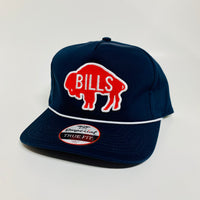 Will M’s Buffalo Bills Navy and White Rope Imperial Snapback
