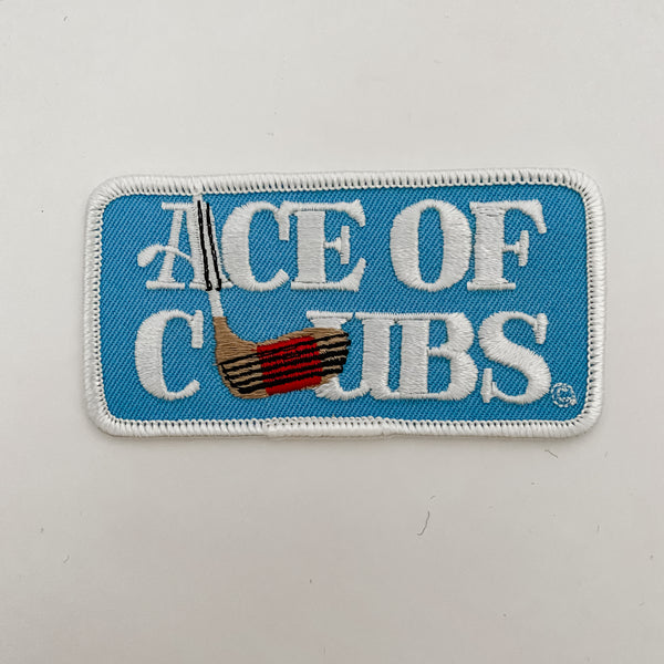 Ace of Clubs Golf Sports Patch