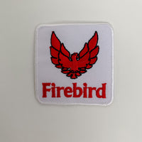 Firebird Red and White Automotive Patch