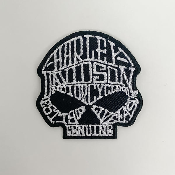 Harley Davidson Motorcycle Skull Automotive Patch