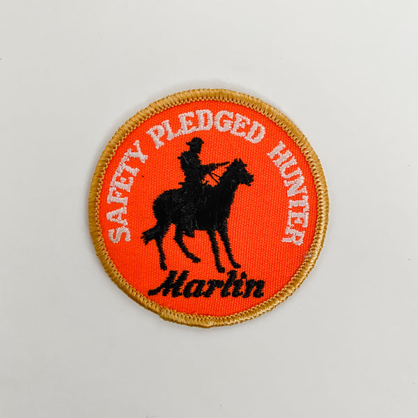 Marlin Safety Pledged Hunter Orange Outdoors Patch