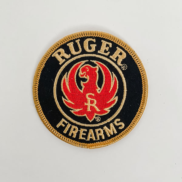 Ruger Firearms Black Red and Gold Patch