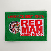 Red Man Chew Green and Red Patch