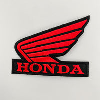 Honda Black and Red White Automotive Patch