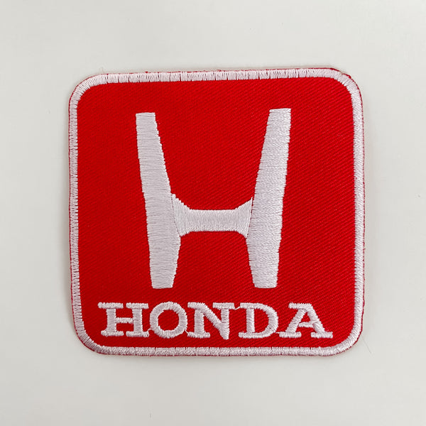Honda Red and White Square Automotive Patch