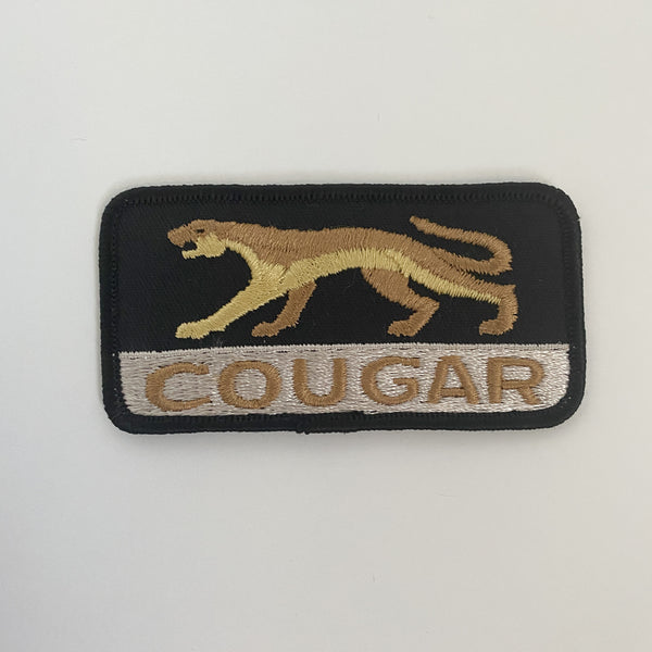 Mercury Cougar Black and Gold Automotive Patch