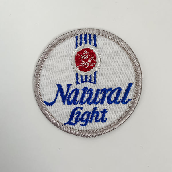 Natural Light Beer Round Patch