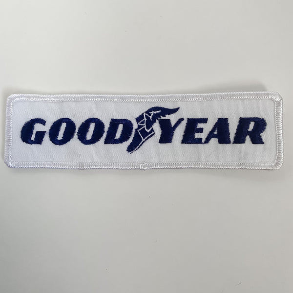 Goodyear Tires White and Navy Automotive Patch