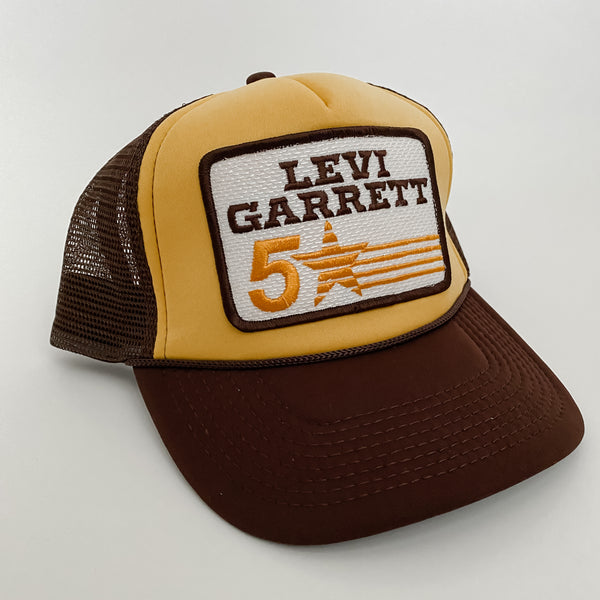 Levi Garrett 5 Star Brown and Yellow Foam Trucker Snapback