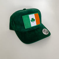 Michele's Irish Flag Green Suede Yupoong Strapback