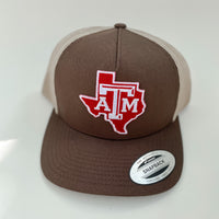 Sam's Texas A&M Brown and Tan Yupoong Trucker Snapback