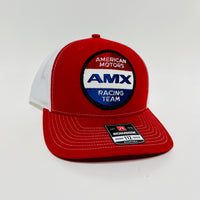 Kristen W’s AMX Motors Red and White Richardson Trucker Snapback