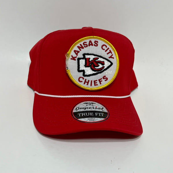 Kansas City Chiefs Red with White Rope Imperial Snapback