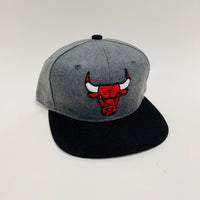 Mary W’s Charcoal and Black Chicago Bulls Kids Snapback