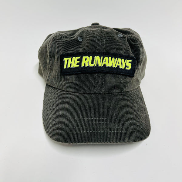 Michele S’ The Runaways Band Charcoal Corduroy Unstructured Strapback