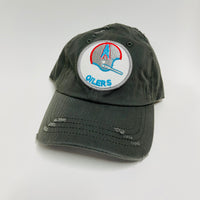 Chrissy D’s Houston Oilers Distressed Charcoal Strapback