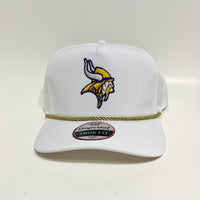 Minnesota Vikings White with Gold Rope Imperial Snapback