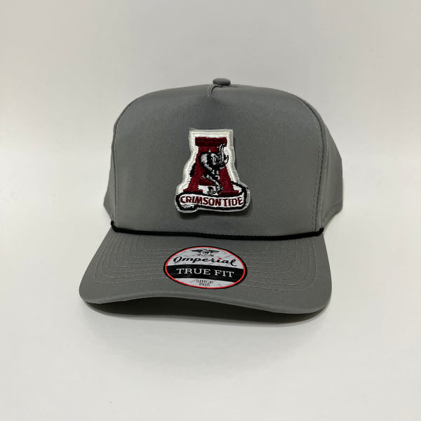 Cape R’s Alabama Crimson Tide Gray with Black Rope Imperial Snapback