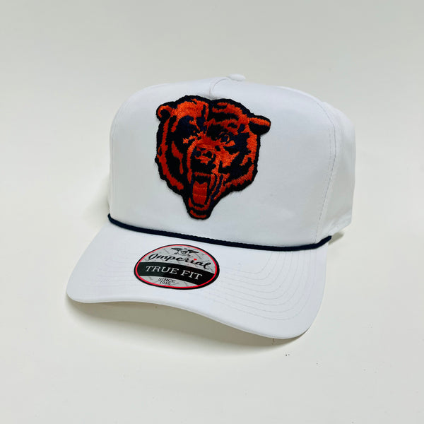 David R’s Chicago Bears White and Navy Rope Imperial Snapback
