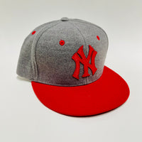 Anthony H’s New York Yankees Red and Gray Fleece Snapback