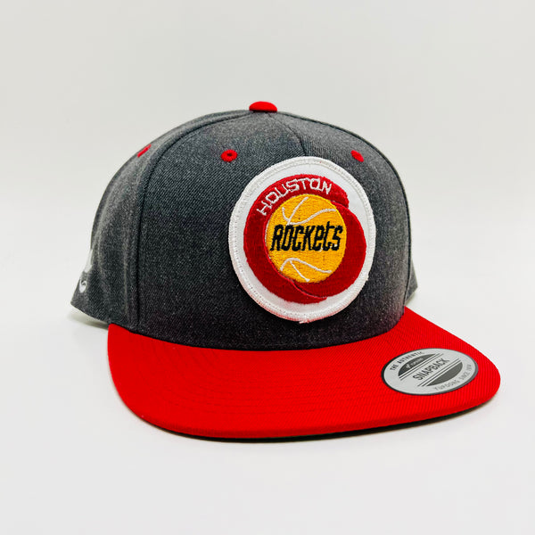 Zac F’s Houston Rockets Charcoal and Red Yupoong Snapback