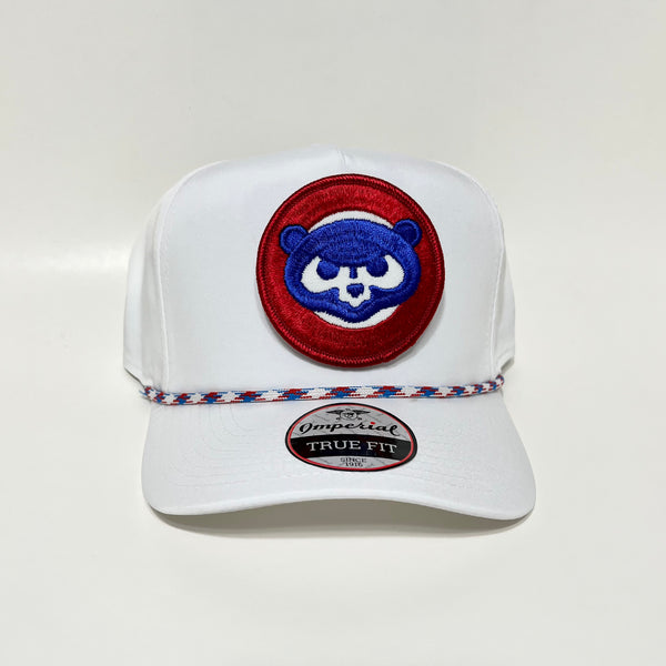 Cape R’s Chicago Cubs White with Red/White/Blue Rope Imperial Snapback