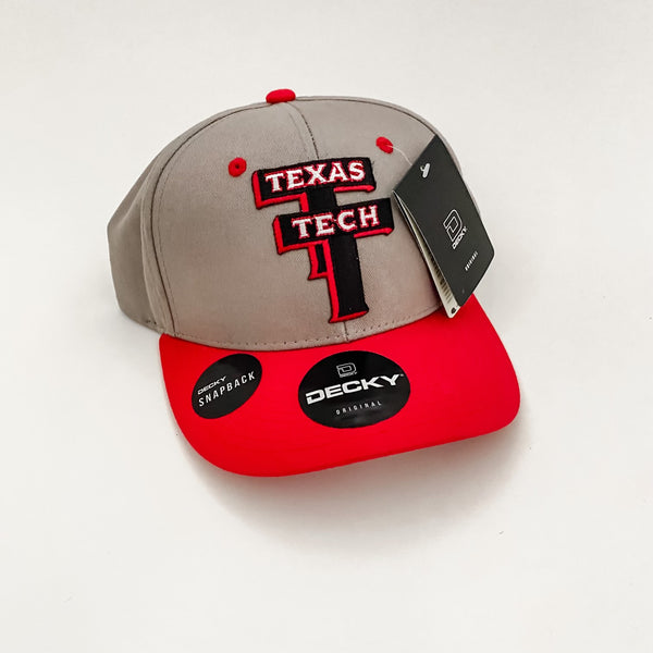Josh B’s Texas Tech Double T’s Gray and Red Snapback